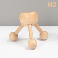 1 Pcs Neck Back 3/4-Leg Massage Roller Wooden Head Scalp Massager Octopus Claws Relax SPA Tools For Hair Growth Stress Relief