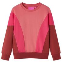 Bluza Dziecięca W Bloki Kolorów, Róż I Henna, 104