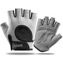 Cycling Gloves Half Finger - Non-Slip Silicone Palm Pad, Breathable Shock-Absorbing for Mountain Biking & Gym,Summer Bike Gloves M