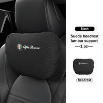 Car Neck Pillow Head Support Pad Driver Seat Headrest Waist Support Mat For Alfa Romeo Giulietta GT 159 147 156 Mito Brera