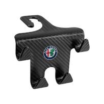 1/2Pcs Double Head Hooks Car Seat Back Headrest Hanger Caps For Alfa Romeo 147 159 156 Giulietta Giulia Mito Spider Alpha