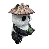 Small Panda Figurine Hanging Aquarium Decoration Garden Fish Tank Ornament Outdoor Patio Deck Landscape Accessory Height 6 5cm one size