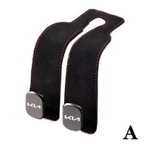 For Kia Morning Forte 5 3 4 K7 K5 K8 K3 Ray Sorento XCeed  Car Seat Back Headrest Suede Hooks Organizer Holder Clips Accessories