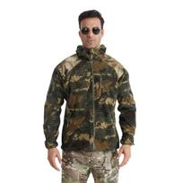 Camouflage Hooded Fleece Jacket for Outdoor Sports and Mountaineering Extra Large