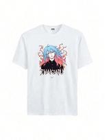 Unisex's Summer Casual T-Shirt Anime Thakjadu Digital Print Round Neck Short Sleeve T Shirt XXL