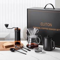 CLITON Hand Coffee Grinder & Pour Over Set