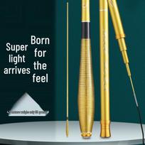 Ultra-Fine Lightweight Golden Crucian Carp Fishing Rod - Long Section Hand Rod for Wild Fishing 2.7m Rod (with Spare Section)