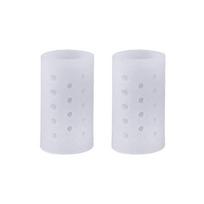 Soft Silicone Finger Toe Caps Clear Anti-Friction Toe Separator Breathable Prevents Blisters Foot Care