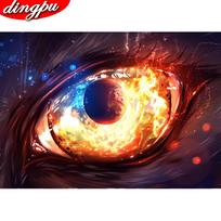 DINGPU Diamond Painting Full Drill Mosaic Vase Cross Stitch Embroidery Decorations For Home Handmade Gift 20X30CM