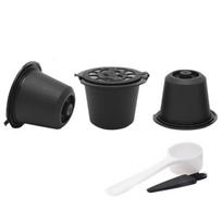 3 dalių daugkartinio naudojimo daugkartinio naudojimo kavos kapsulių filtrai, skirti Nespresso su šaukštu ir šepetėliu, 20 ml.