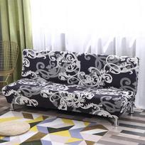 Folding Sofa Bed Cover Sofa Covers Spandex Stretch Elastic Material Double Seat Cover Slipcovers For Living Room Geometric Print M (160-180cm)