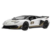 1/24 mastelio Lamborghini Aventador SVJ 63 Huracan STO superautomobilio lydinio liejimo modelis Automobilis Metalinis Garsas & Šviesa Kolekcinis Pomėgis Gimtadienio Dovana balta