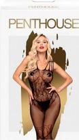 Penthouse Dirty Mind Bodystocking Juodas XL Floral Lace Design