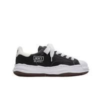 Maison Mihara Yasuhiro Blakey Og Sole Embossed Leather Low-top Sneakers Black EU 43