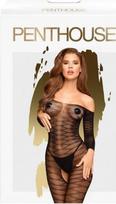 Penthouse Dreamy Diva Bodystocking Juodas XL, Sheer Open Design