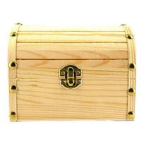 Small pirate chest - Wood - To decorate - 16x11x12.5cm - Creative hobbies