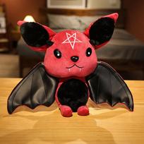 Bat doll plush toy bat doll funny trick doll boy birthday gift 30cm（0.2kg） raudona