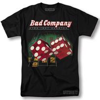 Bad Company marškinėliai Straight Shooter koncertinio turo atributika Vint. grafinis T-shirt 2XL