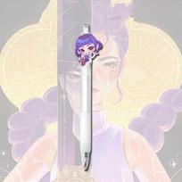 New Pen for Kpop Demon Hunters Black Pen Student Take An Exam Draw Game Anime Cartoon Figure Stationery Study Supplies Kids Gift