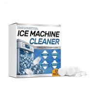 12-24PC Ice Machine Cleaner Maker Descaler Effervescent Cleaning Tablets For Descaling Deodorizing Prolonging Ice Maker Lifespan 1Pack