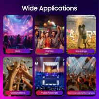CO2 Handheld Fog Gun, 50W Stage Smoke Machine with LED Light Effects, DJ Special Effects Fog Gun United States