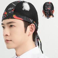 Japanese Kitchen Chef Hat Restaurant Waiter Sushi Caps Pirate Hat Breathable Mesh Work Hat Restaurant Adjustable Chef Headscarf One Size