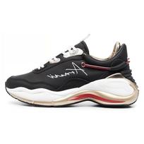 Emporio Armani Fashion Lace-Up Low-Top Sneakers Women sneakers Black White Gold X3X173XN759M700 39