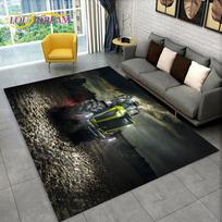 Truck Car Tractor Series Pattern Area Rug,Carpet Rug for Home Living Room Bedroom Sofa Doormat Decor,kids Non-slip Floor Mat 3D 40x60cm(15x23in)