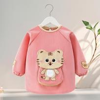 Waterproof Long-Sleeve Baby Coveralls: Anti-Stain Backwards Bibs for Boys & Girls - Perfect for Mealtime in Autumn & Winter. 90 (0-2 years)