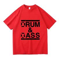 Funny Drum and Bass T Shirt Rum and Ass Lovers Jokes Short Sleeve 100% Cotton T-shirt Unisex Fashion Casual Tee Shirt Oversized S