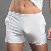 Men's Low-Rise Modal Lounge Boxer Briefs Minimalist Solid Color Sleep Shorts Casual Soft & Breathable M