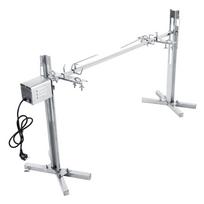 Grill Rotisserie Kit, Stainless Steel Portable Grill BBQ Spit Rod Motor with Balance Kit for Picnic Camping Fires