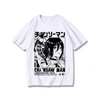 Anime T-shirt Women Chainsaw Man Manga Graphic Men Cotton Short Sleeve Tee Plus Size Women Tops Summer Streetwear 4XL