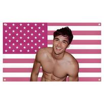 Juokingas Amerikos vėliavos Jacob Elordi plakatas Sieninė dekoracija miegamajam, svetainei, studentų bendrabučiams 74x94cm(29x37in) pink