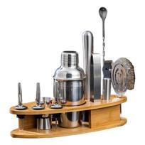 11Pcs Cocktail Shaker Mixer Set Bartender Tool Stainless Steel Craft Bartender Set for Home Bar Tool Accessories
