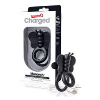 The Screaming O - Charged Monarch Wearable Butterfly Vibe Juodas