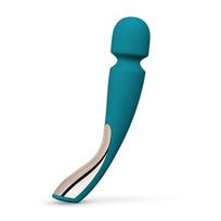 Mėlynas Lelo - Smart Wand 2 masažuoklis vidutinio dydžio vandenyno spalvos Mėlyna
