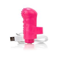 Rožinė The Screaming O Charged FingO Rožinė - Compact Finger Massager, 10 Modes