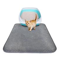 Double-Layer Litter Mat Trapper Pad Pet Rug EVA Mat Mat 46*60CM