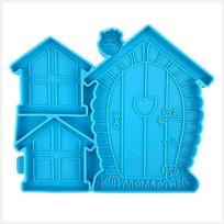 Fairy Door Silicone Mold Gnome Home DIY Epoxy Resin Mould Patio Lawn Decors