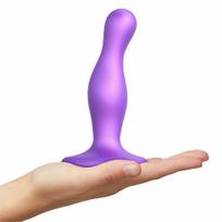 Strap-On-Me - Dildo Plug Curvy Metallic Violetinė L
