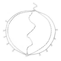 Korean Style Bohemian Forehead Headpiece Fairy Boho Rhinestone Forehead Chain Crystal Shining Long Tassels Hair Chain XXS