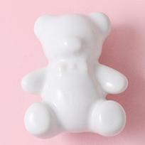 1pc Cute teddy bear handle cartoon wardrobe door cupboard furniture drawer cartoon single hole handle for children's room balta