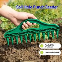 Portable Manual Garden Seed Dibber Tool, Handheld Soil Punch Hole Device, Household Planting Seed Spacing & Soil Loosening Gadge
