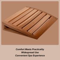 Sauna Neck Pillow Natural Wooden Non-slip Ergonomic Sauna Headrest Back Cushion For Home Room Commercial Resting Relaxing China Mainland