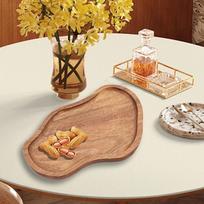 Acacia Wood Serving Tray for Sushi And Appetizers Fruit Dish Wooden Platter