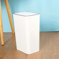 Odor Proof Trash Can with One-Touch Modern Design Durable Plastic Bathroom Kitchen Bin Space Saving Leakproof small size