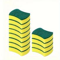 12Pcs Kitchen Dishwashing Sponge Soft Absorbent Clean Rub Pot Rust Scouring Pad Removing Kits Household Cleaning Brush Sponge