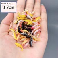 YeulionCraft 5 Pcs/Set Soft PVC Goldfishes Models Epoxy Filling Material Crystal Ocean Resin 3D Mini Fish Modeling Filler