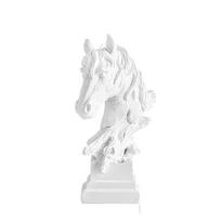 Equine Head Statue Decor, Resin Figurines, Set of 3 for Display Gift S